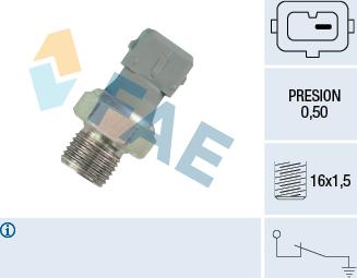 FAE 12460 - Датчик, давление масла parts5.com