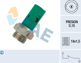 FAE 12520 - Датчик, давление масла parts5.com