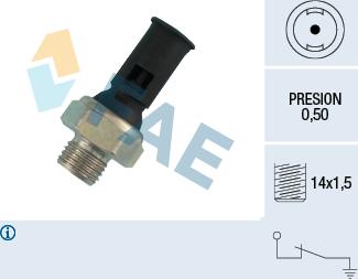 FAE 12390 - Sender Unit, oil pressure parts5.com