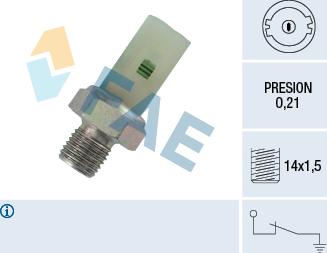 FAE 12350 - Sender Unit, oil pressure parts5.com