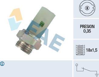 FAE 12380 - Датчик, давление масла parts5.com