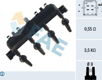 FAE 80208 - Катушка зажигания parts5.com