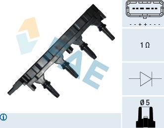 FAE 80277 - Катушка зажигания parts5.com