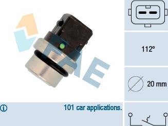 FAE 35640 - Датчик, температура охлаждающей жидкости parts5.com