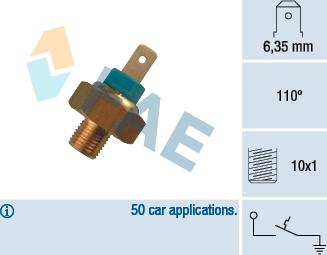 FAE 35340 - Датчик, температура охлаждающей жидкости parts5.com