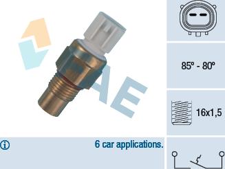 FAE 36485 - Термовыключатель, вентилятор радиатора / кондиционера parts5.com