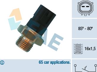 FAE 36480 - Термовыключатель, вентилятор радиатора / кондиционера parts5.com