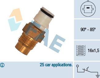 FAE 36170 - Interruptor de temperatura, ventilador del radiador parts5.com