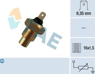 FAE 31050 - Датчик, температура охлаждающей жидкости parts5.com