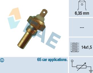 FAE 31290 - Датчик, температура охлаждающей жидкости parts5.com