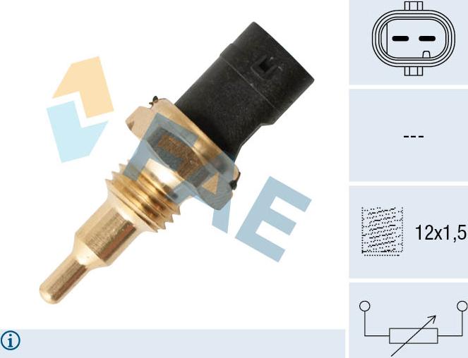 FAE 33925 - Датчик, температура охлаждающей жидкости parts5.com