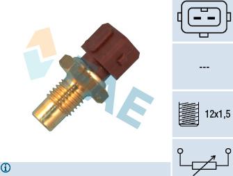 FAE 33415 - Датчик, температура охлаждающей жидкости parts5.com