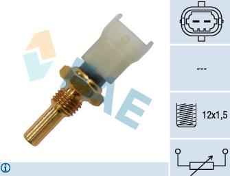 FAE 33480 - Датчик, температура масла parts5.com