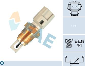 FAE 33426 - Датчик, температура впускаемого воздуха parts5.com