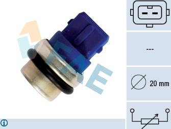 FAE 33630 - Датчик, температура охлаждающей жидкости parts5.com