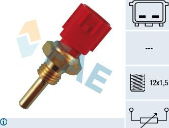 FAE 33110 - Датчик, температура охлаждающей жидкости parts5.com