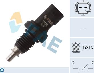 FAE 33892 - Датчик, температура охлаждающей жидкости parts5.com