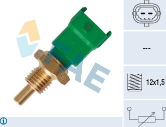 FAE 33251 - Датчик, температура масла parts5.com