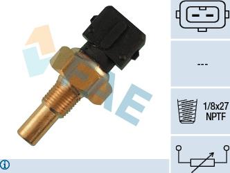 FAE 33260 - Датчик, температура охлаждающей жидкости parts5.com