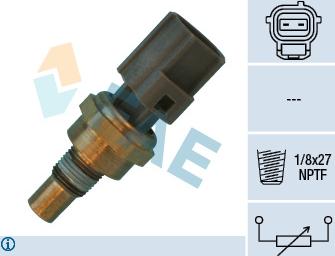 FAE 33750 - Датчик, температура головки цилиндров parts5.com