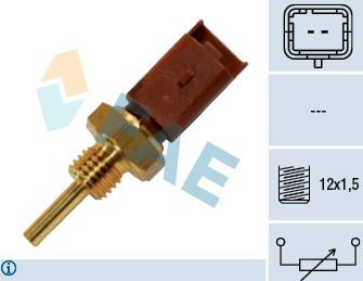 FAE 33704 - Датчик, температура охлаждающей жидкости parts5.com