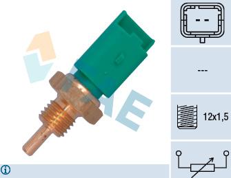 FAE 33705 - Датчик, температура охлаждающей жидкости parts5.com