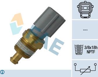 FAE 33734 - Датчик, температура охлаждающей жидкости parts5.com