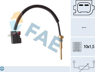 FAE 32428 - Датчик, температура охлаждающей жидкости parts5.com