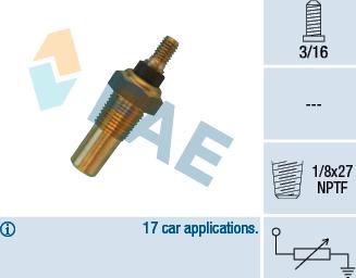 FAE 32040 - Sensor, temperatura del refrigerante parts5.com