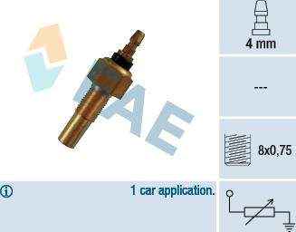 FAE 32140 - Датчик, температура охлаждающей жидкости parts5.com