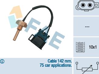 FAE 32370 - Датчик, температура охлаждающей жидкости parts5.com