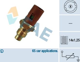 FAE 32240 - Датчик, температура охлаждающей жидкости parts5.com