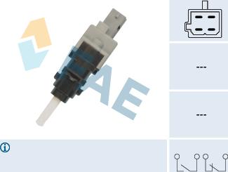 FAE 24415 - Выключатель фонаря сигнала торможения parts5.com