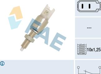 FAE 24550 - Выключатель фонаря сигнала торможения parts5.com