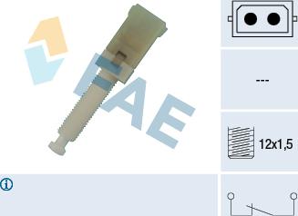 FAE 24560 - Выключатель фонаря сигнала торможения parts5.com