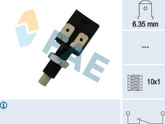 FAE 24080 - Выключатель фонаря сигнала торможения parts5.com