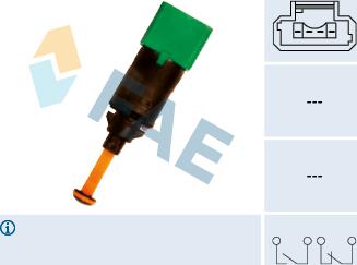 FAE 24899 - Выключатель фонаря сигнала торможения parts5.com