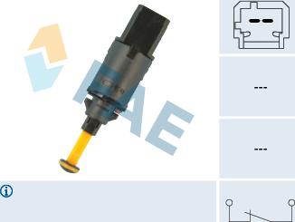 FAE 24897 - Выключатель фонаря сигнала торможения parts5.com