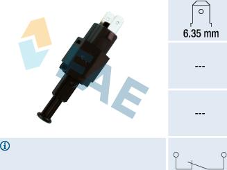 FAE 24310 - Выключатель фонаря сигнала торможения parts5.com