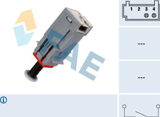 FAE 24790 - Выключатель, привод сцепления (Tempomat) parts5.com