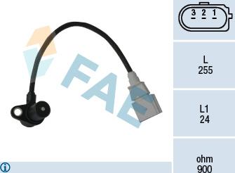 FAE 79050 - Датчик импульсов, коленвал parts5.com