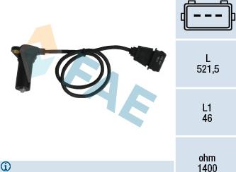 FAE 79065 - Датчик импульсов, коленвал parts5.com