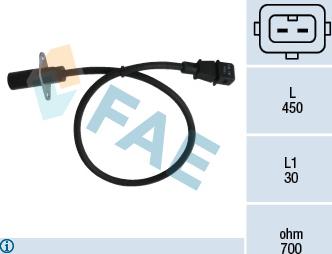 FAE 79001 - Датчик импульсов, коленвал parts5.com