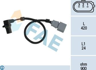 FAE 79199 - Датчик импульсов, коленвал parts5.com