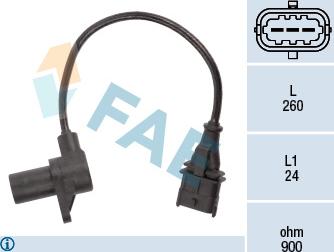 FAE 79197 - Датчик импульсов, коленвал parts5.com