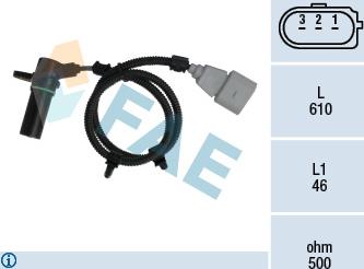 FAE 79115 - Датчик импульсов, коленвал parts5.com