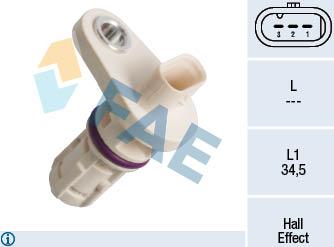 FAE 79395 - Датчик импульсов, коленвал parts5.com