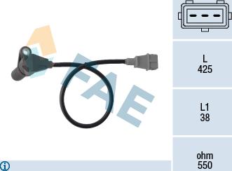 FAE 79364 - Датчик импульсов, коленвал parts5.com