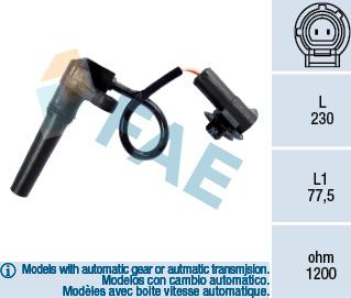 FAE 79281 - Датчик частоты вращения, автоматическая коробка передач parts5.com