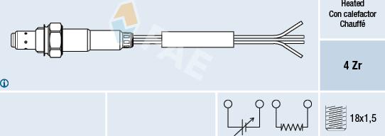 FAE 77004 - Lambda Sensor parts5.com